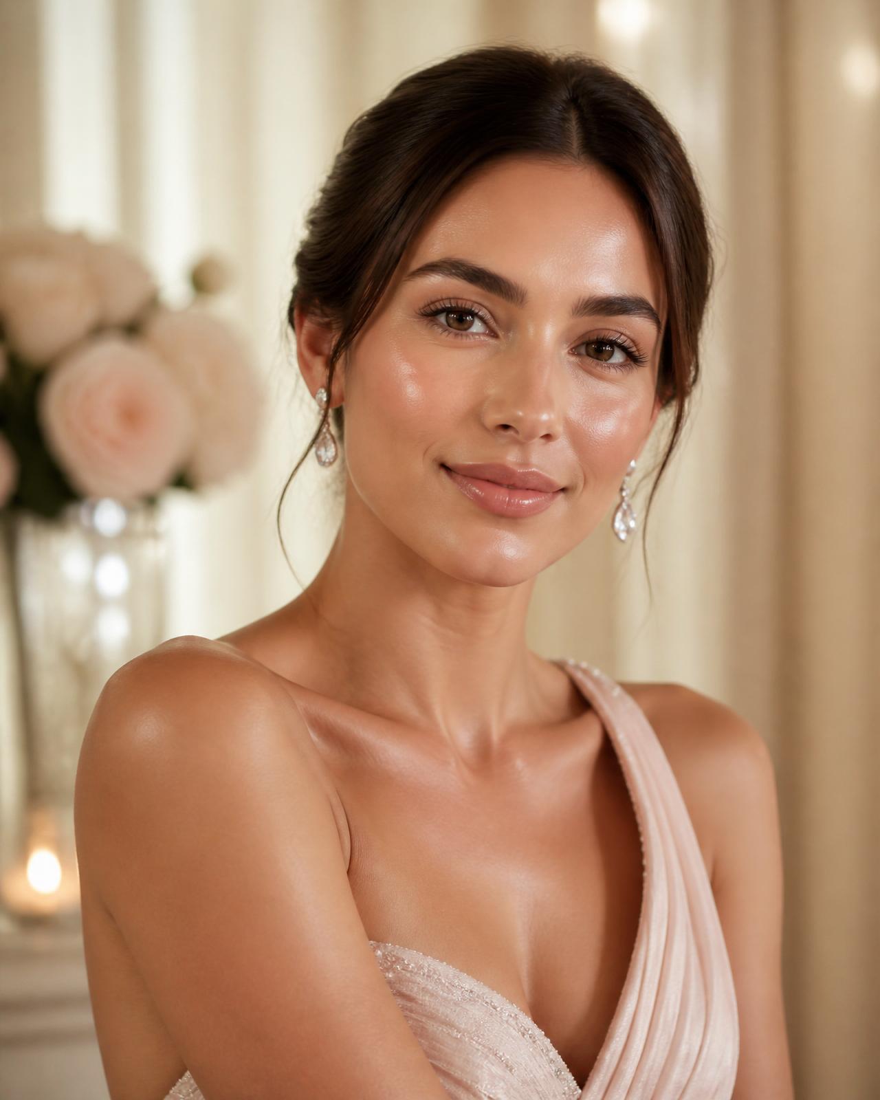 Person with radiant, glowing skin ready for a special event